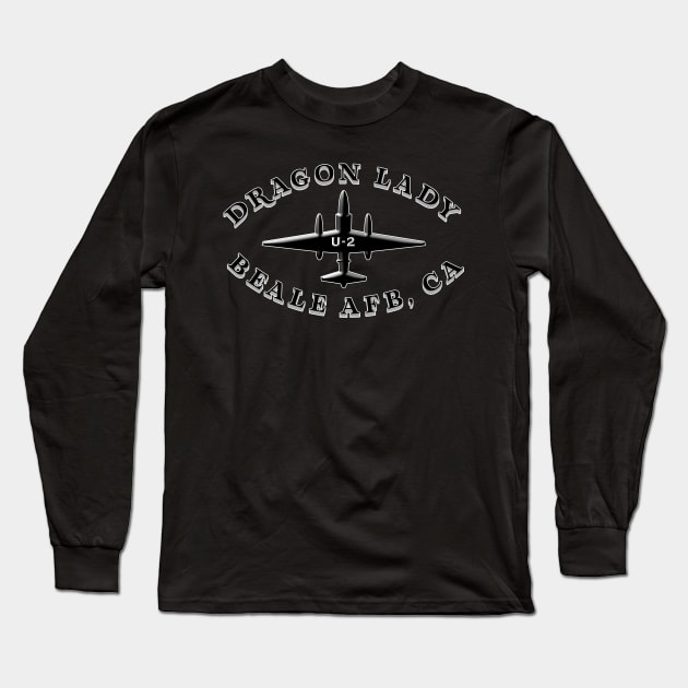 U-2 Spy Plane Long Sleeve T-Shirt by DrewskiDesignz